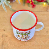 Large Metal Gingerbread Bakery Mug