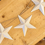 White Metal Star Garland