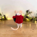 Felt Christmas Mouse with Tree