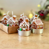 6 Gingerbread House Tea Lights