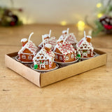 6 Gingerbread House Tea Lights