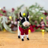 Festive Felt Cow
