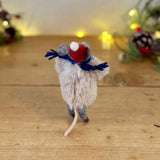 Festive Mouse with Wreath