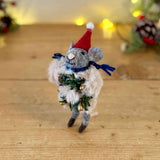 Festive Mouse with Wreath
