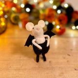 Felt Mouse with Bat Wings