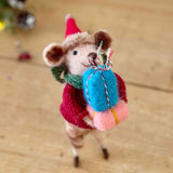 Felt Hanging Bear With Presents