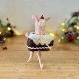 Hanging Felt Mouse in Cake
