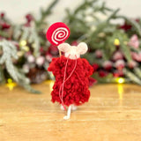 Cosy Felt Mouse with Lollipop