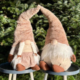 Pair of Large Tan & Beige Gonks