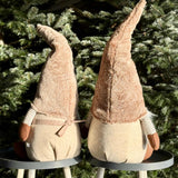 Pair of Large Tan & Beige Gonks