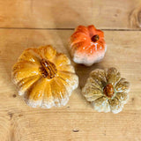 Set of 3 Ceramic Pumpkins