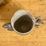 Blue Ceramic Fish Vase