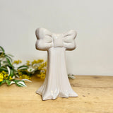 Large Ceramic Bow Stem Vase