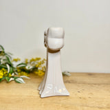 Large Ceramic Bow Stem Vase