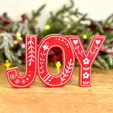 Red Nordic Joy Sign