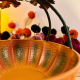 Small Metal Pumpkin Basket