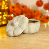 White Ceramic Pumpkin Pot