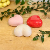 Trio of Porcelain Hearts