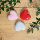 Trio of Porcelain Hearts