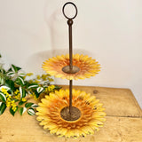 Metal Sunflowers Cake Stand