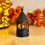 Small Black Happy Halloween Lantern