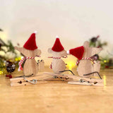 Set of 3 Large Wooden Mouse Pegs