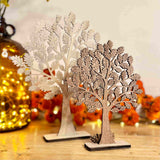 Pair of Wooden Autumn Trees