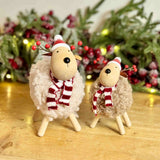Pair of Fluffy Christmas Deer