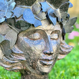 Ladies Head with Butterflies Planter
