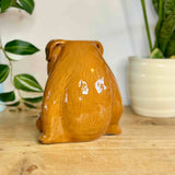 Sleepy Bulldog Vase