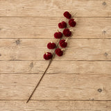Dark Red Velvet Pumpkin Branch