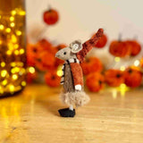 Brown Mouse in Brown Fluffy Dress