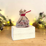 Mouse In Knitted Dress With Red Boots
