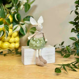 White Rabbit in Green Spotty Skirt