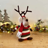 Reindeer In Stripy Jumper