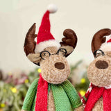Cosy Reindeer Couple with Glasses