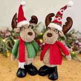 Cosy Reindeer Couple with Glasses