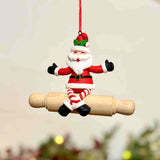 Hanging Santa on Rolling Pin