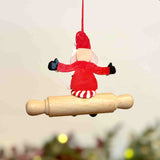 Hanging Santa on Rolling Pin