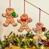 Set of 3 Hanging Gingerbreads