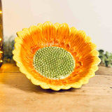 Large Ceramic Sunflower Bowl