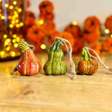 3 Hanging Ceramic Gourds