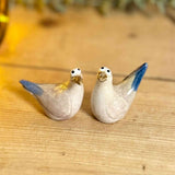 Pair of Mischievous Ceramic Seagulls