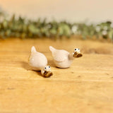 Pair of Ceramic Mini Goofy Ducks