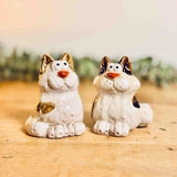 Pair of Ceramic Raggedy Cats