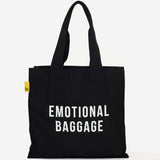 Emotional Baggage Tote Bag in Black