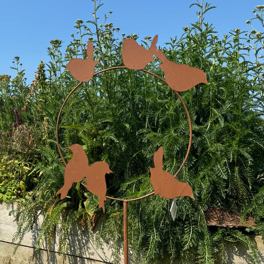 Large Metal Garden Bird Stake