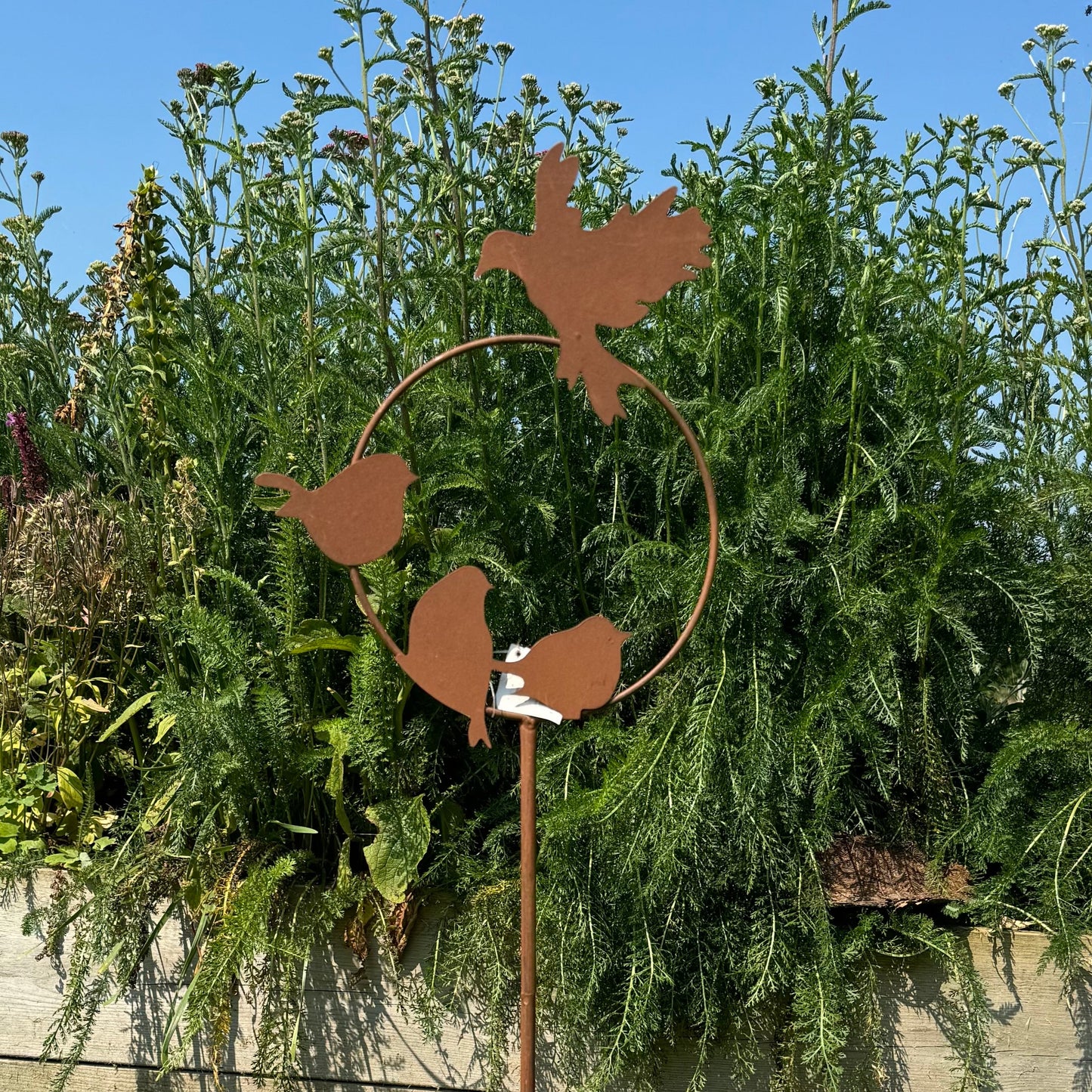 Small Metal Garden Bird Stake